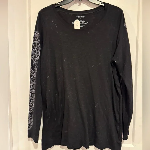 Torrid Print Sleeve Top - Picture 1 of 4